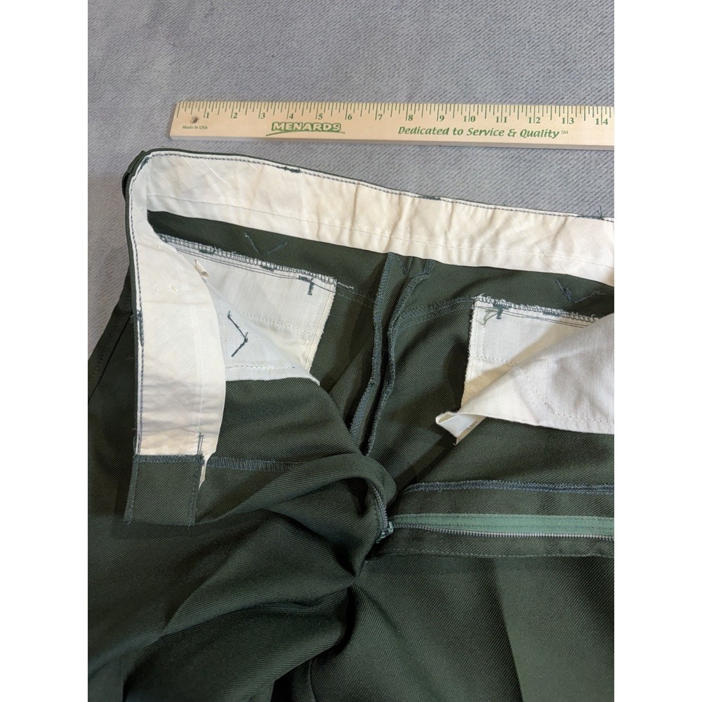 Lot of 3 WESTERN Men's Pants Polyester Cotton Blend 36 Blue Green Brown 1950's - Picture 15 of 16